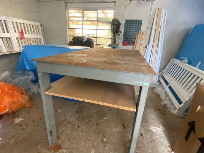 Heavy-Duty Industrial Steel Workbench / Engineering Bench