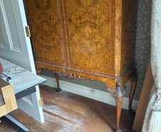 Walnut drinks cabinet