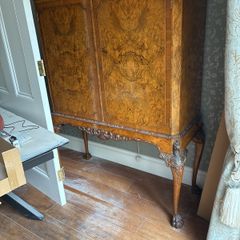 Walnut drinks cabinet