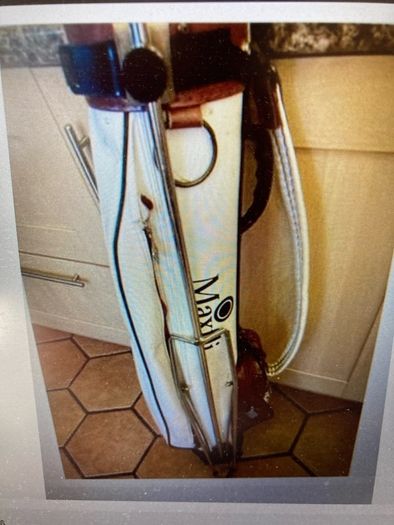 Golf Bag STAND ! Attaches to Bag . Opens Quickly