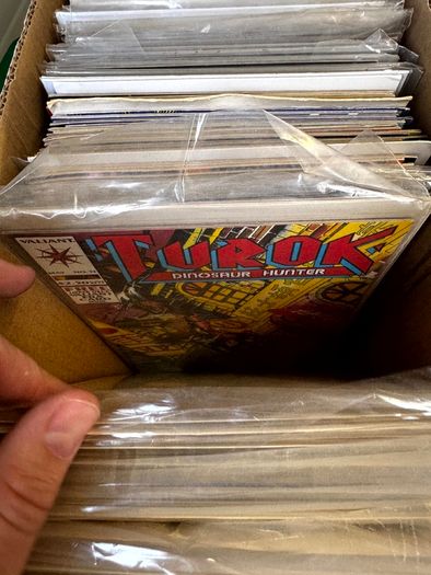 Valiant Long Comic Box w 270 comics for Sale