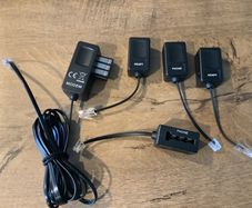 Old phone / modem connection sockets