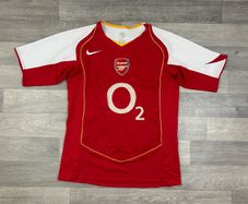 Genuine Vintage 2004 Nike Arsenal London Home Jersey Shirt Mens Small