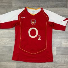 Genuine Vintage 2004 Nike Arsenal London Home Jersey Shirt Mens Small
