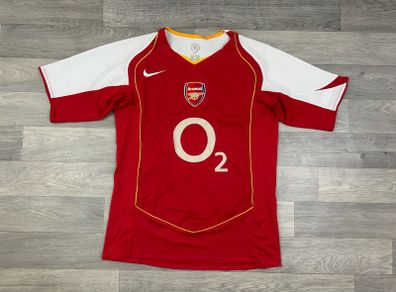 Genuine Vintage 2004 Nike Arsenal London Home Jersey Shirt Mens Small