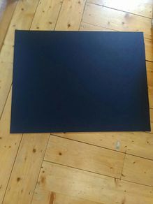Large black (ivory black) cardboard sheet - 76cm x 59cm
