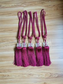 Curtain tie backs x5