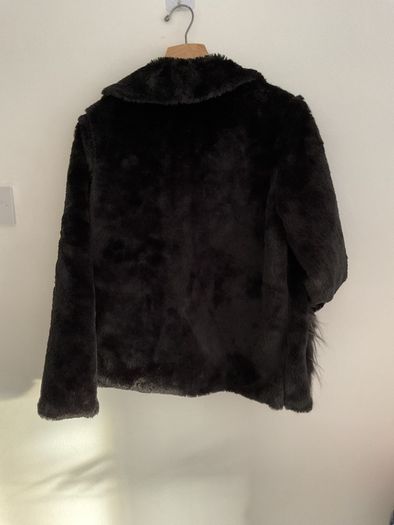 jacket Bnwt black fur jacket yumi brand size 10