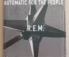 REM signed CD Peter Buck doodle