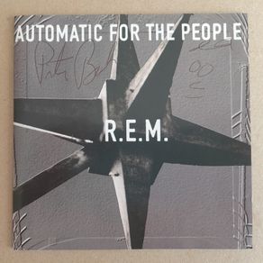 REM signed CD Peter Buck doodle