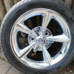 Chrome wide wheels