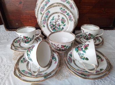 Duchess Famille Rose China Teaset