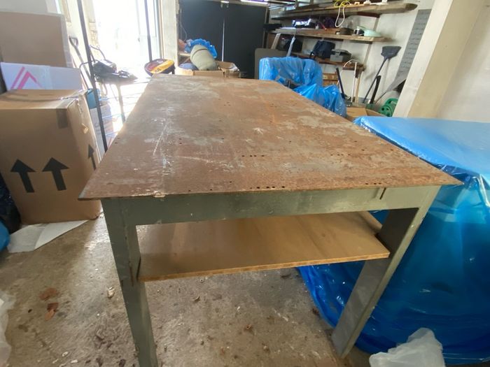 Heavy-Duty Industrial Steel Workbench / Engineering Bench