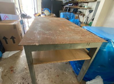 Heavy-Duty Industrial Steel Workbench / Engineering Bench