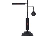 Boxing Speed Trainer, Punching Bag with Stand, Reflex Boxing Bag for Teens & Adults, Height Adjustable Free Standing Strike Bag Set with Gloves, Workout Speed Bag for Home Gym Training, Black