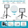 29422 Neewer 2 Packs 66pcs Tabletop LED Video Light with Mini Tripod Stand and Color Filters Image 7