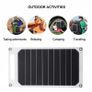 5V 10W DIY Solar Panel Slim Light USB Charger Charging Portable Power Bank Pad Universal For Phone Lighting Car Charger Image 5