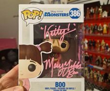 Monsters Inc signed funko pop