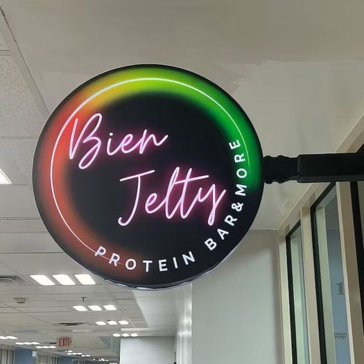 Round Illuminated LED Light Box Sign - Custom Logo Signage