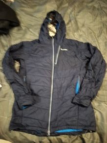 mens jacket navy blue packable lightweight quilted warm on3n3ss