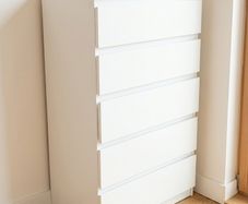 White 5-Drawer Chest of Drawers