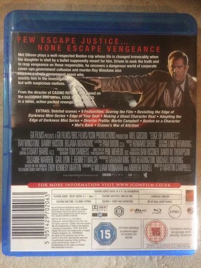 Edge Of Darkness [2010] Mel Gibson [Blu-ray Movie]