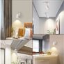Brand New ougres wall lamp with switch white, 2 pack Image 5