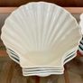 8 Vintage French White Porcelain Scallop Shell Dishes CNP France Image 4