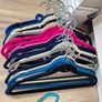 Clothes hangers, Velvet and plastic Image 3
