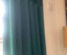 Beautiful Velour Bottle Green Curtains