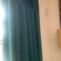 Beautiful Velour Bottle Green Curtains
