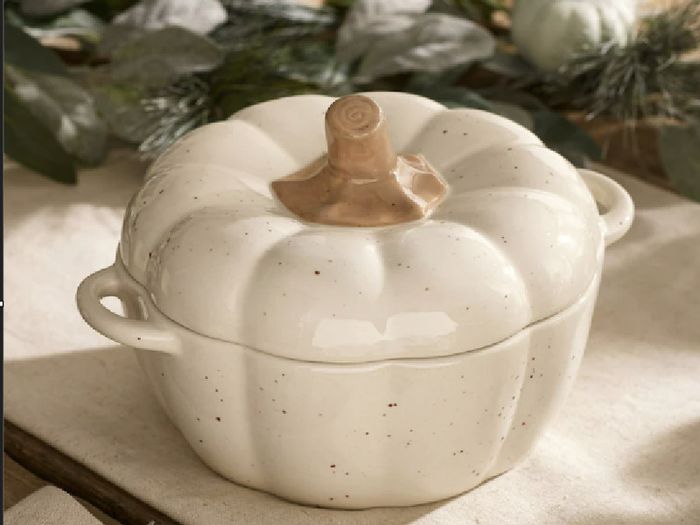 Halloween Pumpkin Casserole Dish