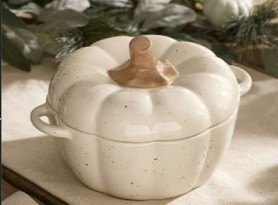 Halloween Pumpkin Casserole Dish