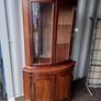 Mahogany glass corner cabinet Image 2