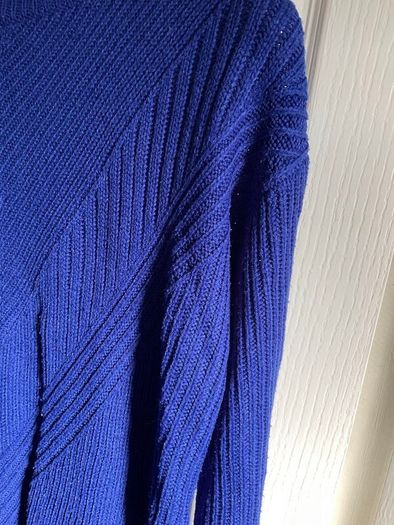 Dorothy Perkins Cobalt Royal Blue Chevron Knit Jumper