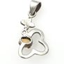 Vintage 925 Sterling Silver & Citrine Butterfly Pendant Image 4