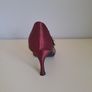 BARIANO Raspberry Satin High Heel Shoe Size 4 Image 3