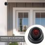 Dummy Cameras Fake CCTV 2PCS, Dome Dummy Fake Security CCTV Camera Simulation Monitor with Flashing LED Light, Dummy CCTV Camera Outdoor Indoor, Dummy Fake Camera Waterproof with 2 CCTV Signs + Screws Image 6
