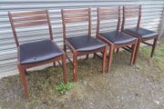 Set of 4 Mid Century Teak Dining Chairs