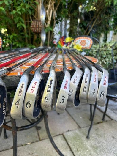 Wilson golf clubs and bag