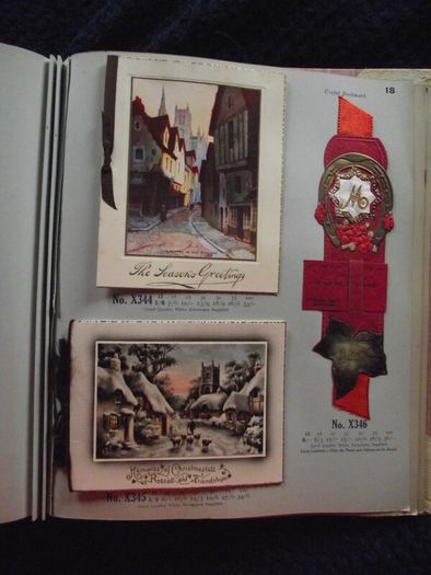 1936 Greeting card and Calendar sample book - The Royal Art Private Christmas Greeting Cards