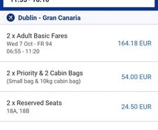 Flights Dub - Gran Canaria RETURN
