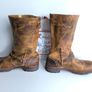 Dr Martens cowboy mid calf brown leather buckle boots UK6 EU39 US8 Image 8