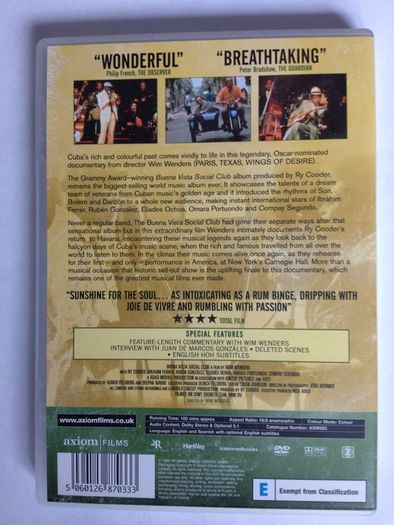 Buena Vista Social Club (A Wim Wenders Film) [1999] [Music DVD]