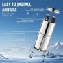Gravity-fed Water Filter System, 2.25G 304 Stainless-Steel Countertop System, Water Filtration System, Reduces Lead and up to 99% of Chlorine Image 2