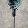 Chinese Mask Sculpture - Patinated Bronze Image 10