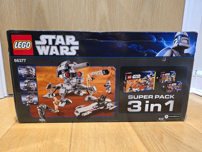 Lego 66377 Star Wars Bundle Pack, Super Pack 3 in 1 (Sets 7869, 7913, and 7914)