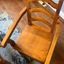 PRICE DROP Solid pine dining table with 8 chairs (6 single 2 carver) Image 5