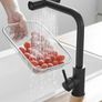 Black modern kitchen tap Image 2