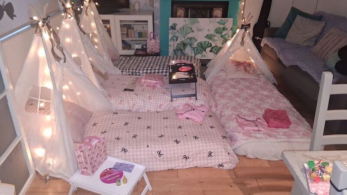 teepee sleepover equipment